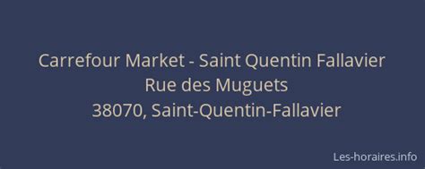 Market Saint-Quentin-Fallavier à Saint-Quentin-Fallavier