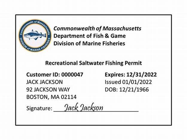 Massachusetts Fishing License