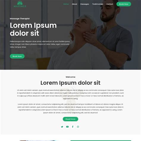 Massage Web Template