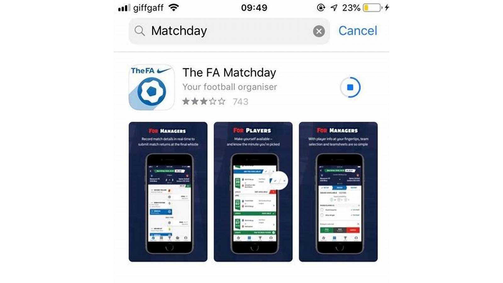 Match Day App Customization