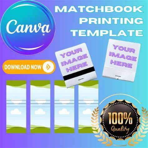 Matchbook Template Canva