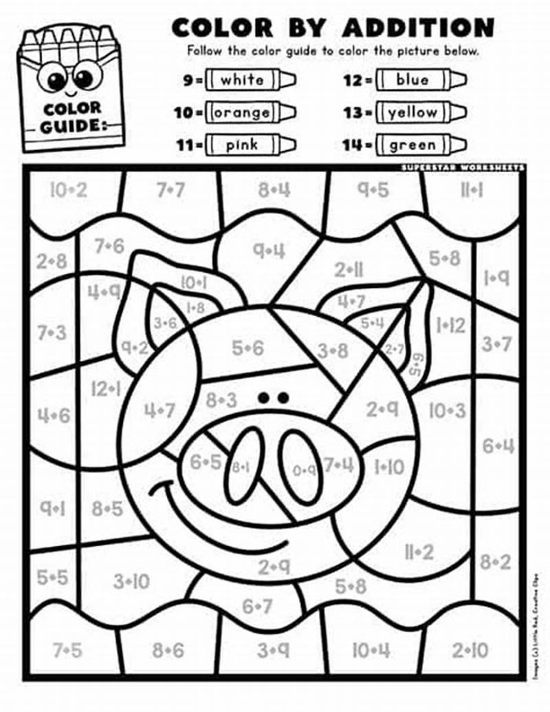 Math Coloring Sheets Addition
