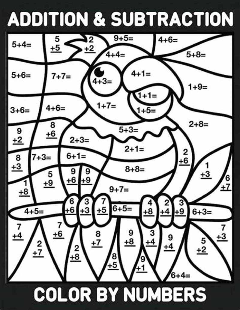 Math Coloring Worksheets Addition And Subtraction