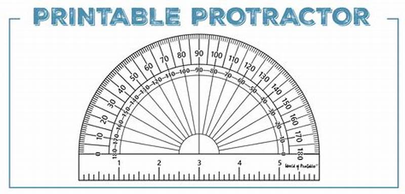 Math Protractor Printable