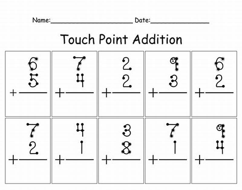 Math Touchpoints Printable