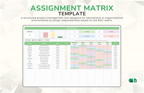 Matrix Excel Template