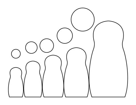 Matryoshka Doll Template