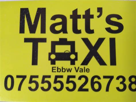 Matt's taxi (Ebbw Vale)