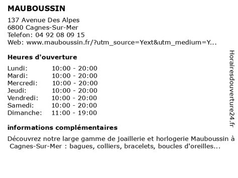 Mauboussin à Cagnes-sur-Mer