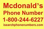 McDonald's Phone Number