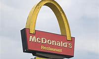 McDonald's Sign with One Arch