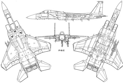 McDonnell Douglas F-15 Eagle Blueprint