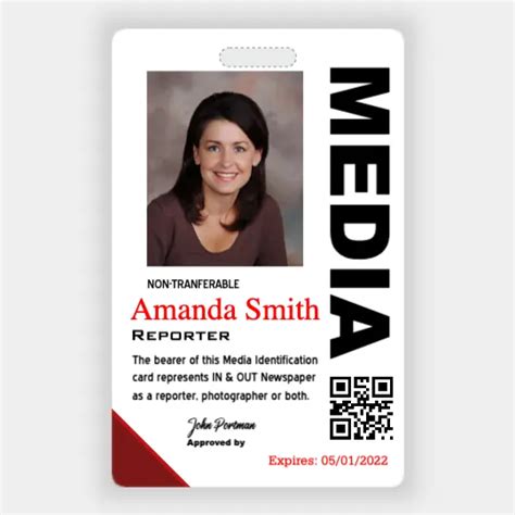 Media Pass Template