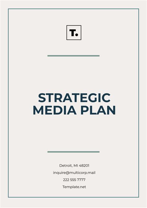 Media Strategy Template