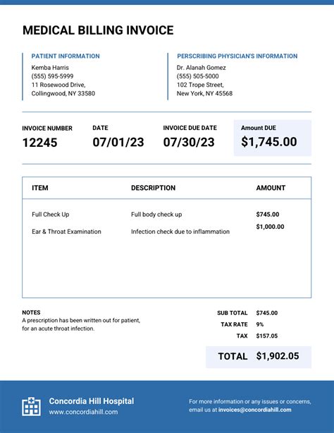 Medical Billing Template