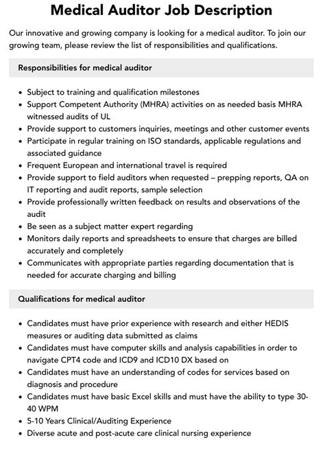 Medical Chart Auditor Jobs