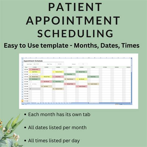 Medical Office Appointment Scheduling Template