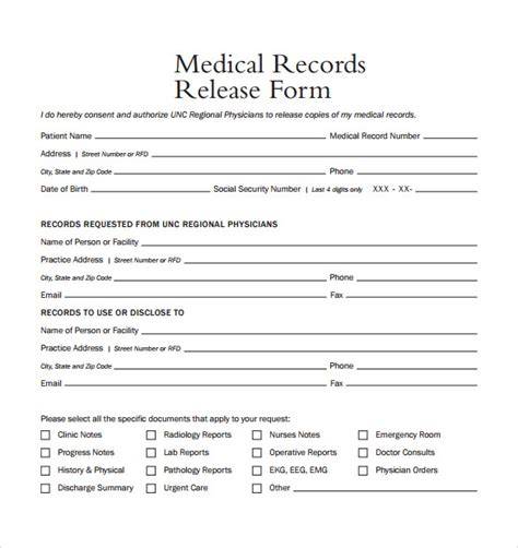 Medical Record Release Form Template
