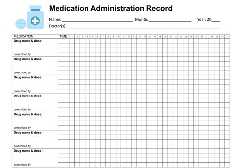 Medication Administration Record Template
