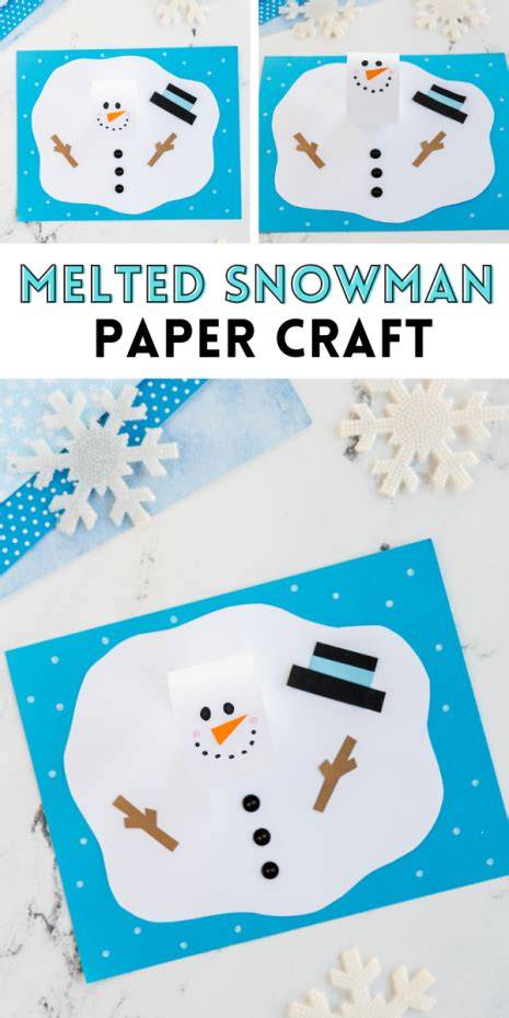 Melted Snowman Craft Template