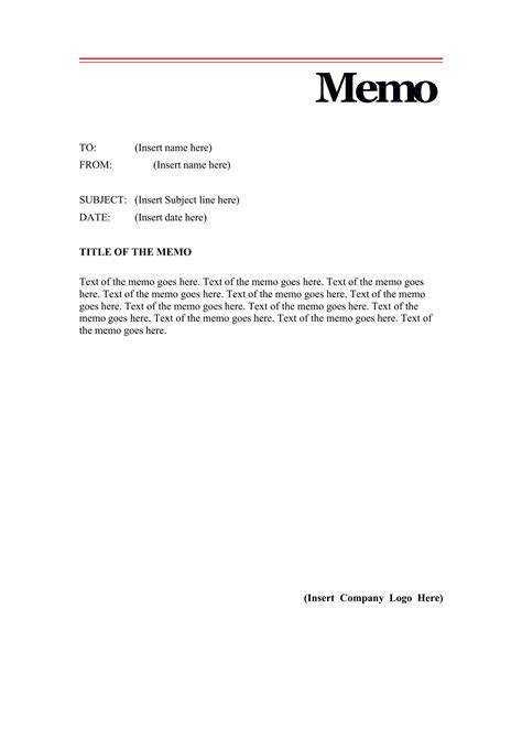 Memo Template Word - Free Download