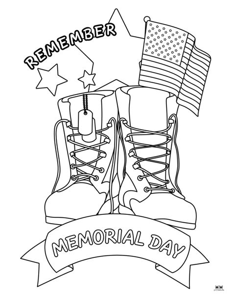 Memorial Day Printable Coloring Pages