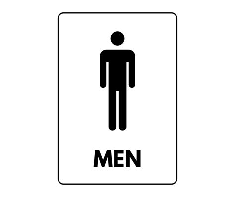 Men's Restroom Sign Printable