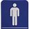 Men Restroom Sign Clip Art