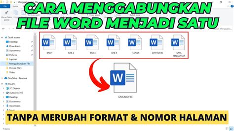 Menggabungkan File Word
