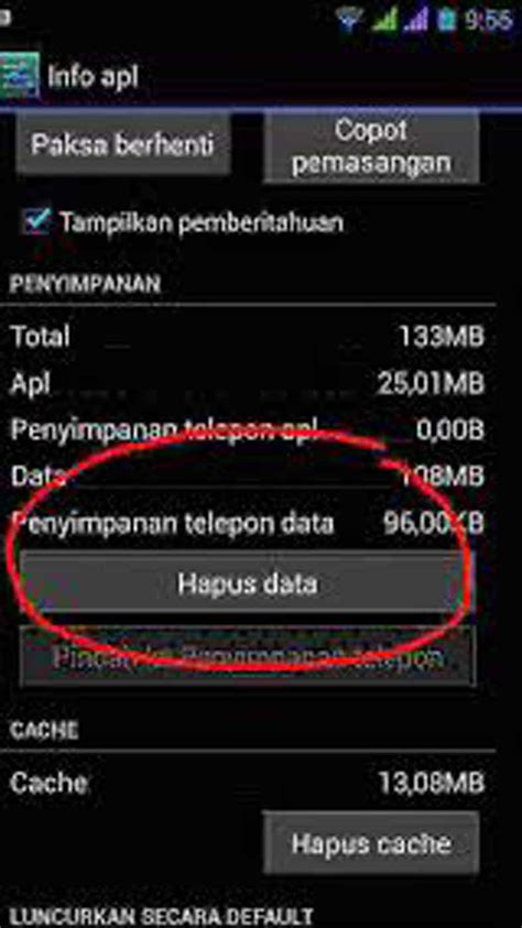 Menghapus Cache Launcher Android