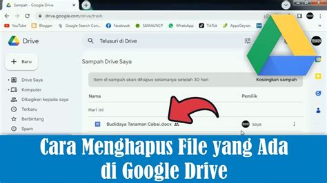 Menghapus File di Google Drive