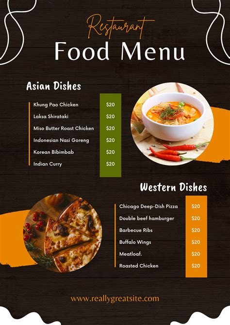 Menu Cards Template