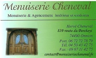 Menuiserie Cheneval à Onnion