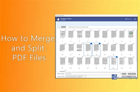 Merge and Split PDF