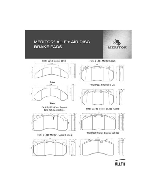 Meritor Air Disc Brake Parts Catalog