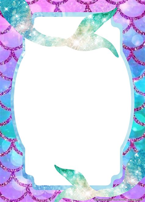 Mermaid Invitation Template Free
