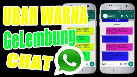 Merubah Warna Chat Bubble WhatsApp