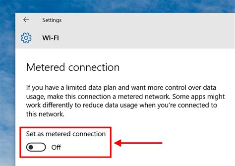 Metered Connection