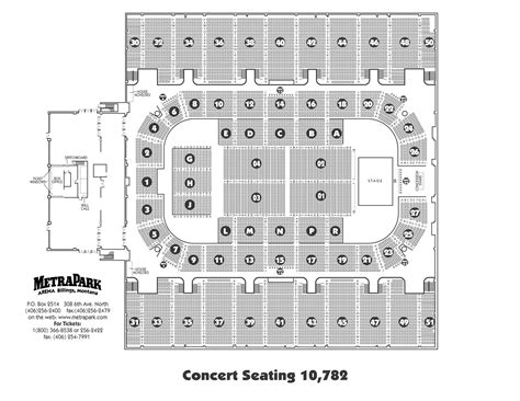 Metrapark Arena Seating Chart