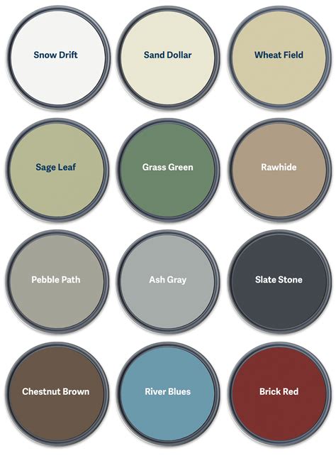 Metro Paint Color Chart