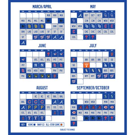 Mets Printable Schedule