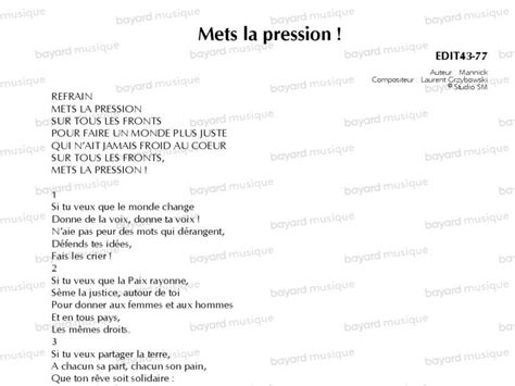 Mets la Pression à Chignin