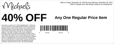 Michaels Arts And Crafts Coupons Printable