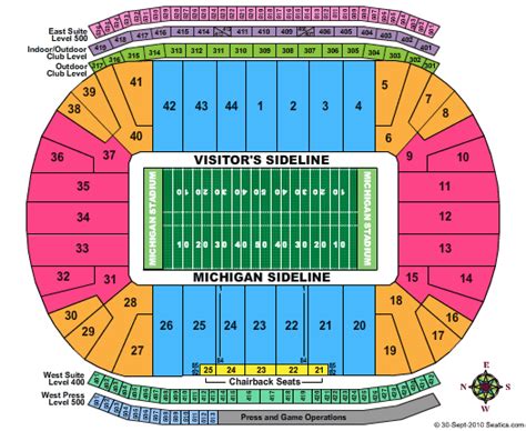 Michigan Stadium Interactive Seating Chart