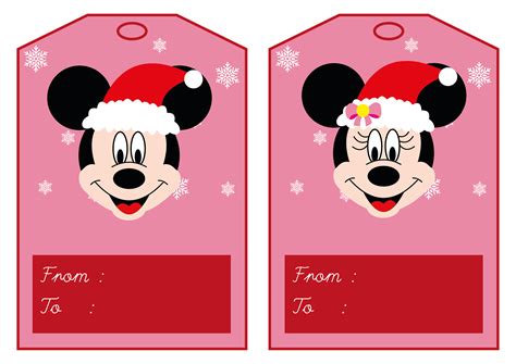 Mickey Mouse Gift Tags Printable