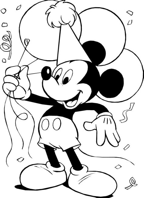 Mickey Mouse Printable Coloring Pages