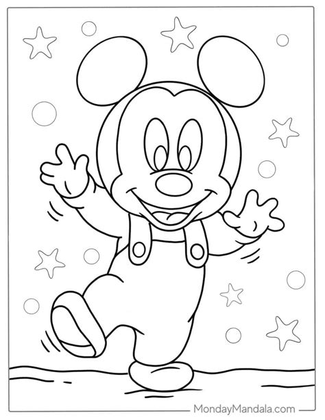 Mickey Mouse Printable Colouring Pages