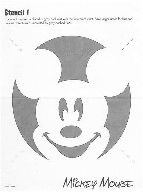 Mickey Mouse Pumpkin Stencils Free Printable