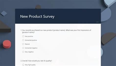 Microsoft Forms Survey Templates