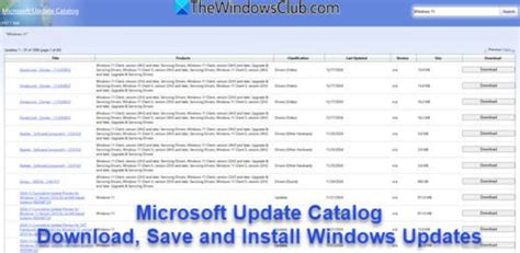 Microsoft Update Catalog Download Browse Button Not Working